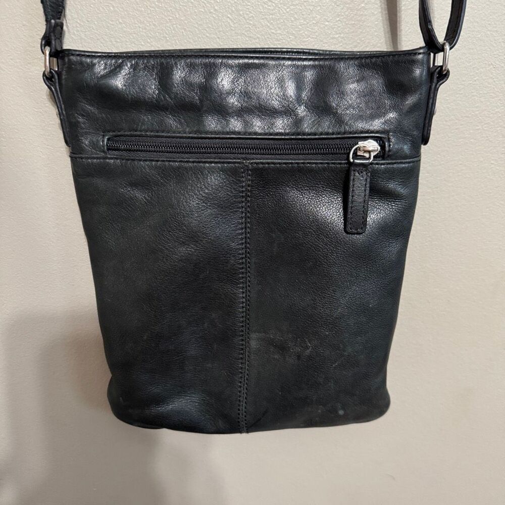 Anthropologie Margot Black leather crossbody bag